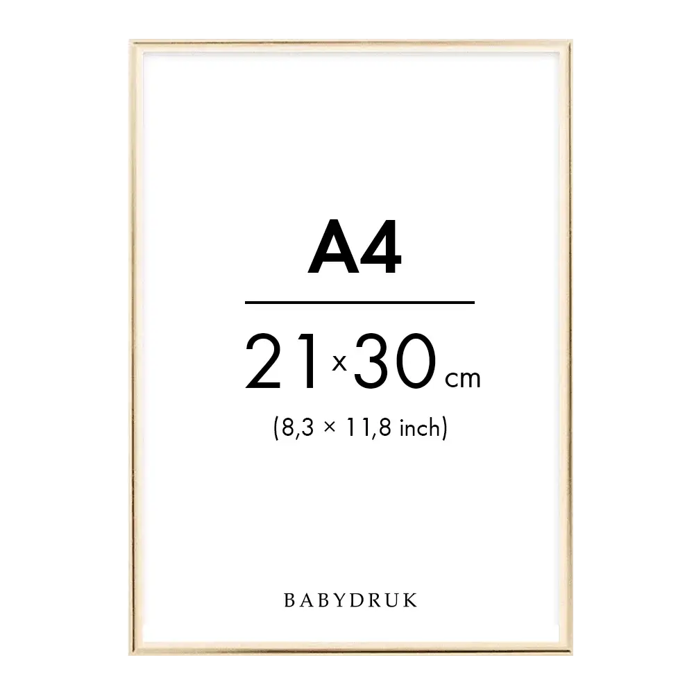 Gold frame a4