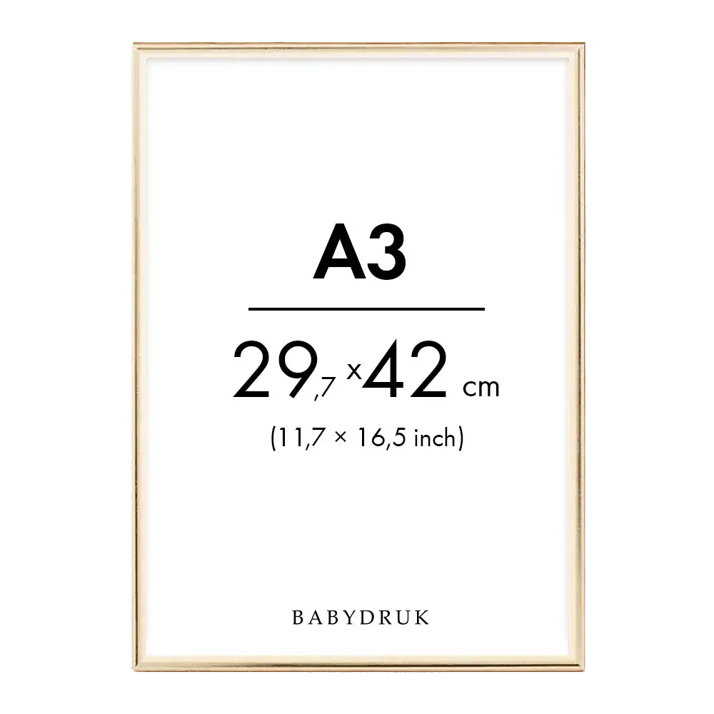 Gold frame a3