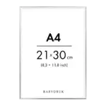 Silver Metallic Frame (21x30cm)