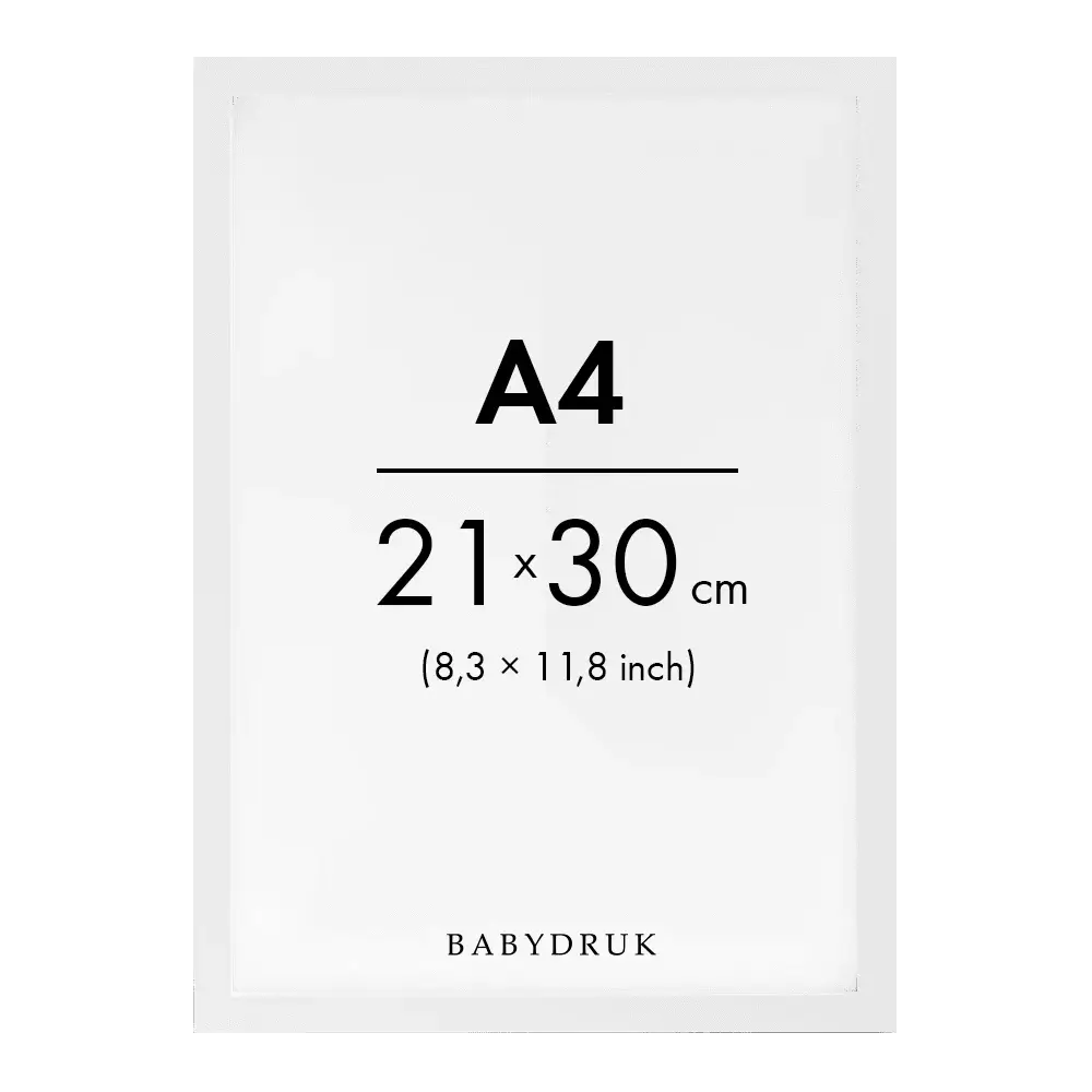 White frame a4