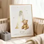 Little Letters – Letter A - Geboorteposter Letter - Birth Poster - Nursery room